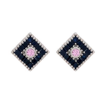 Lotus Large Square Earring