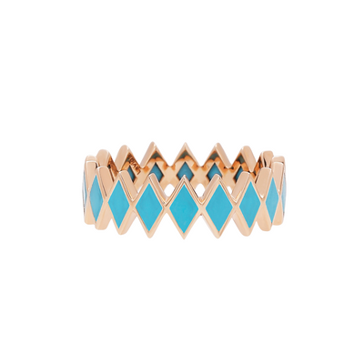 Viva Zigzag Stone Ring